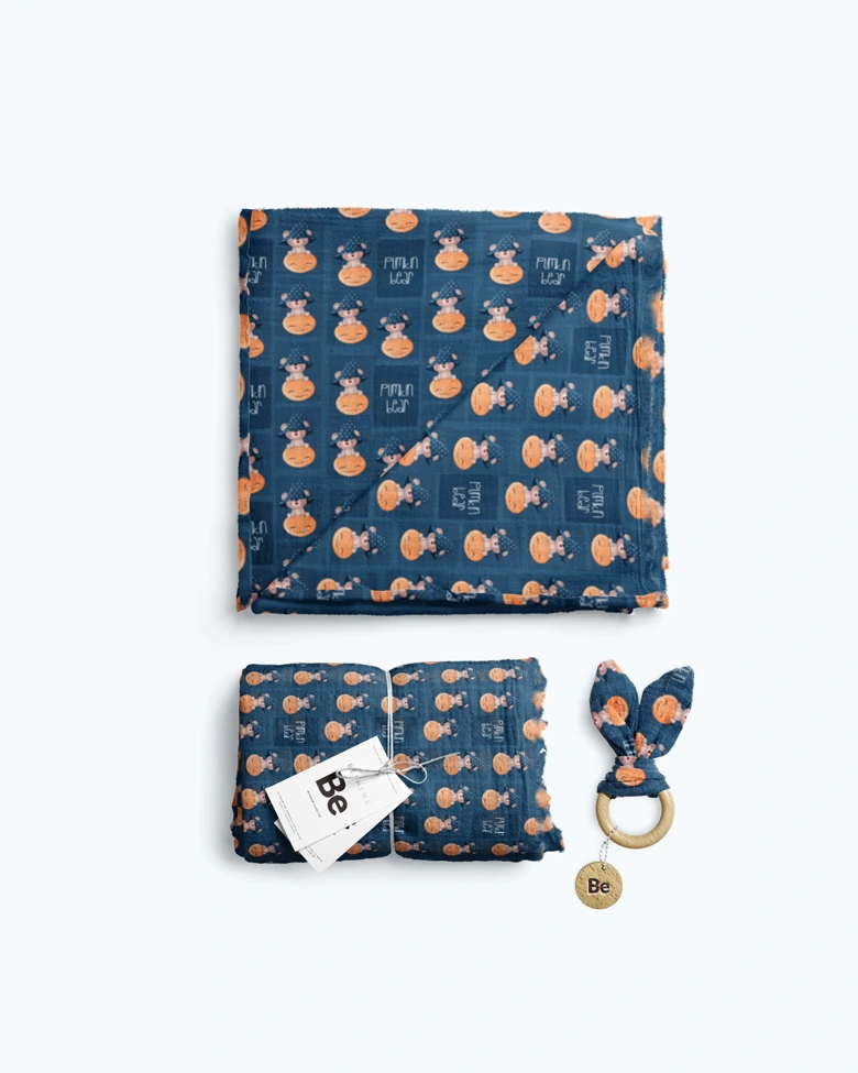 Duvet Cover Set Pumpkin Bear - obrazek 3